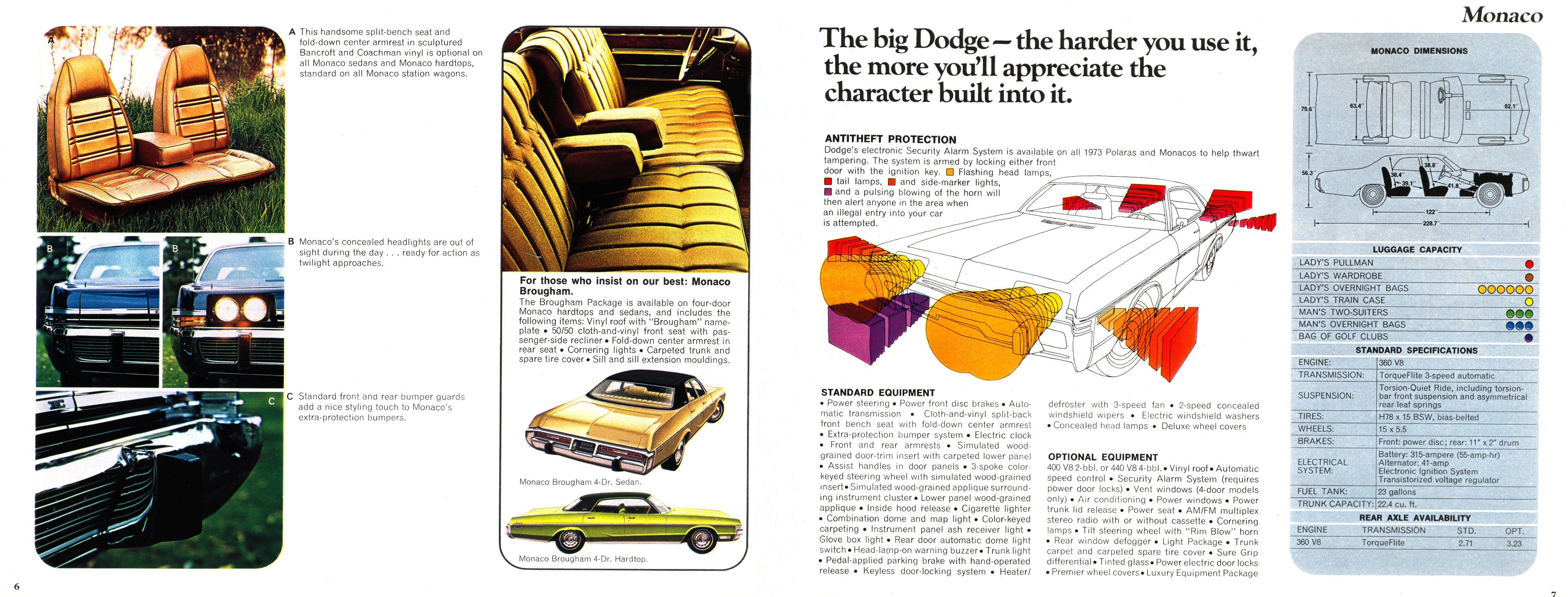 1973 Dodge Full-Line Brochure Page 11